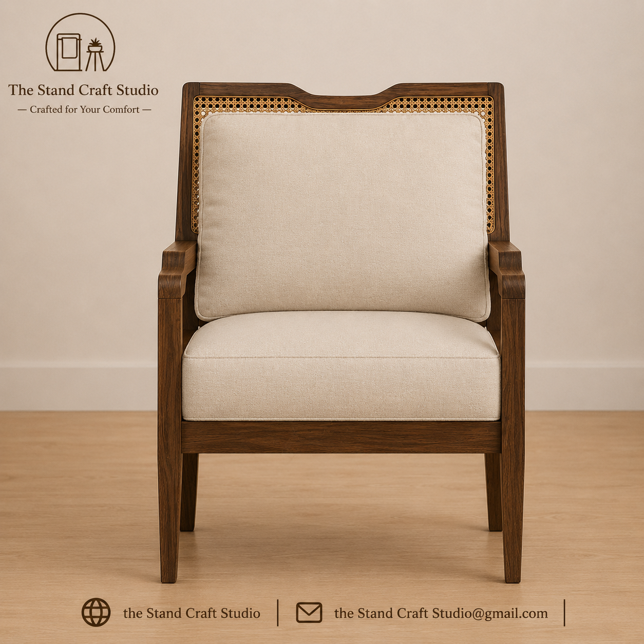 Eva Armchair – Modern Accent Chair by The Stand Studio