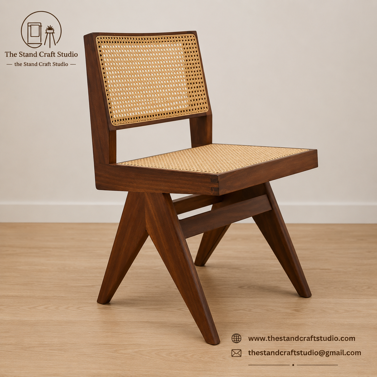 Chandigarh Dining Side Chair With V Legs