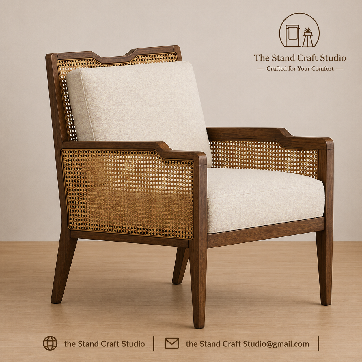 Eva Armchair – Modern Accent Chair by The Stand Studio
