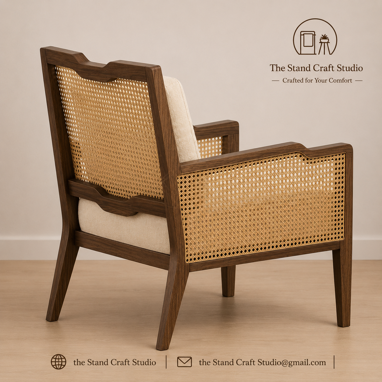 Eva Armchair – Modern Accent Chair by The Stand Studio