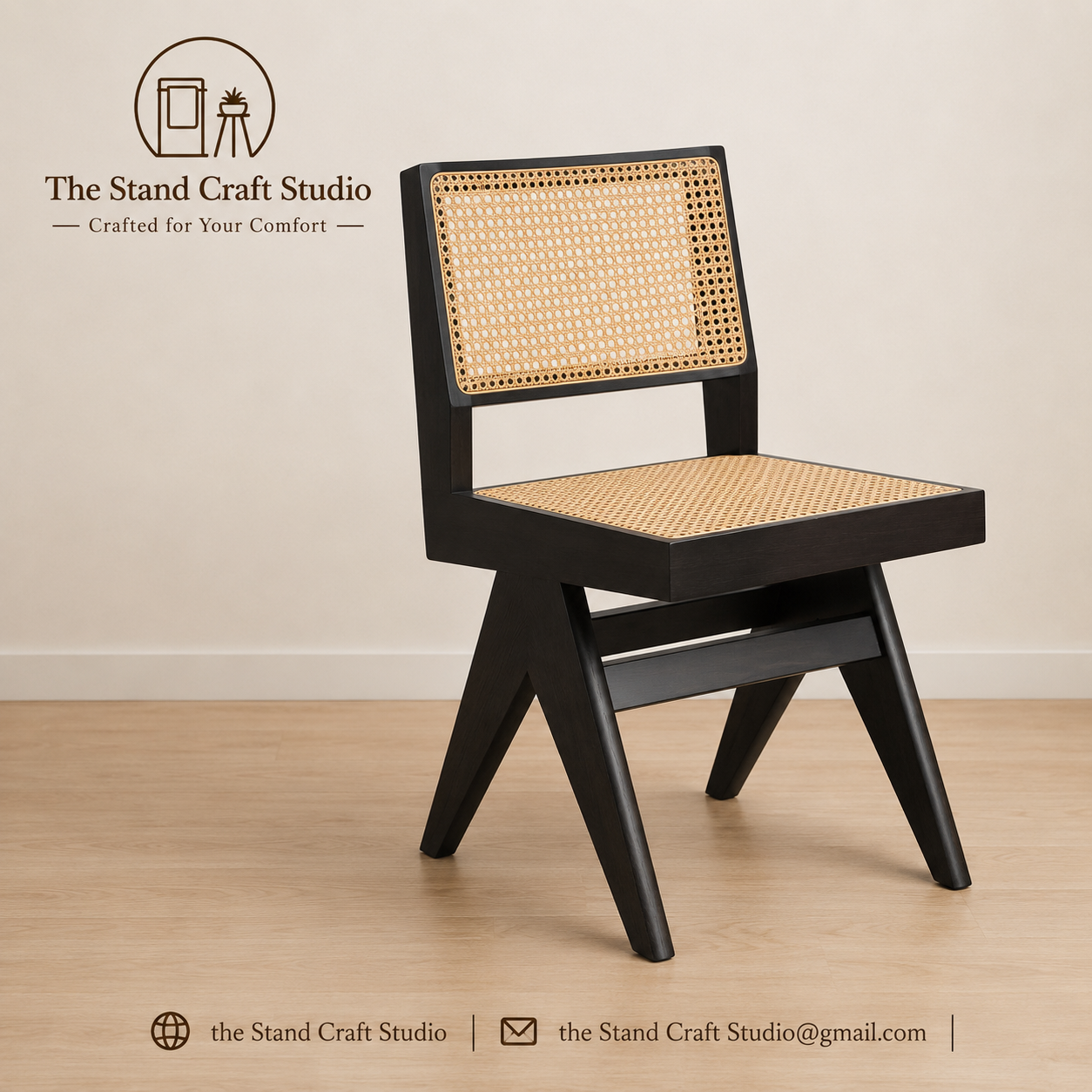 Chandigarh Dining Side Chair With V Legs