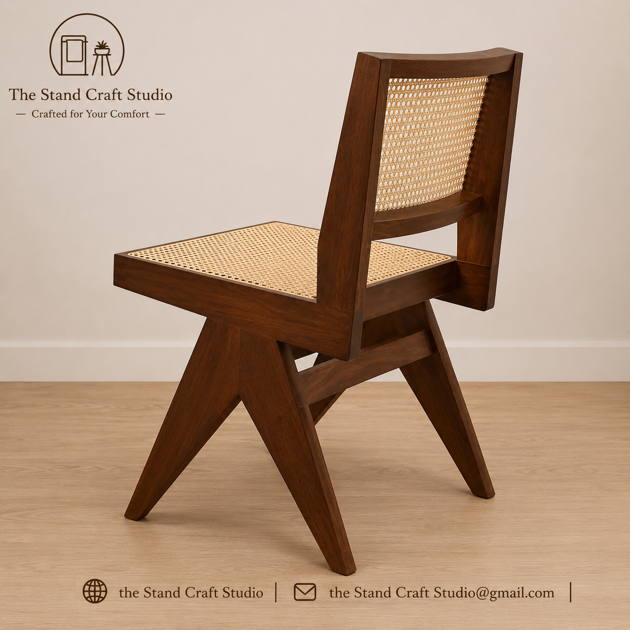 Chandigarh Dining Side Chair With V Legs