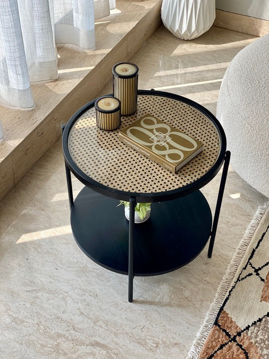 Rattan Charcoal Side/Center Table