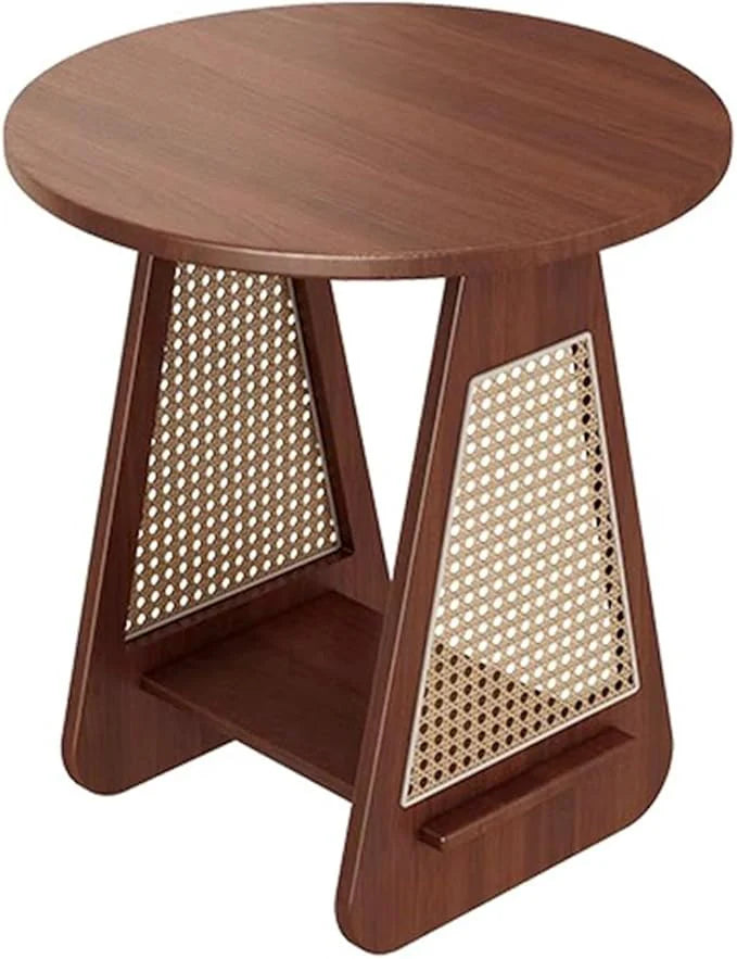 Modern Solid Wood Living Room Coffee Table – Large Double-Layer Cocktail Table – Easy to Clean Design
