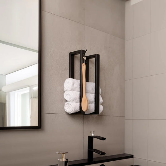 Bathroom Towel Holder for Wall, Blanket Storage,
