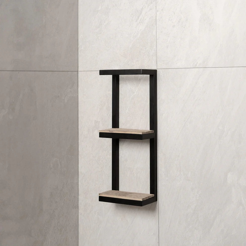 Bathroom Shelf with Towel Bar, Floating bathroom shelf