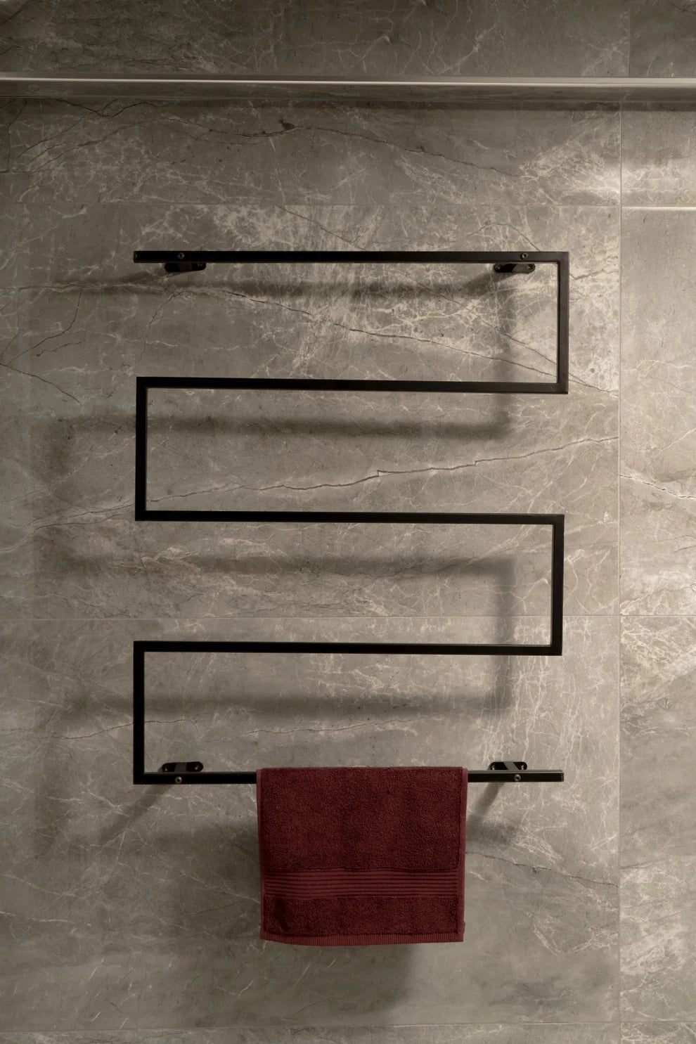 Wall Mounted Towel Rack, Industrial Bathroom Organizer