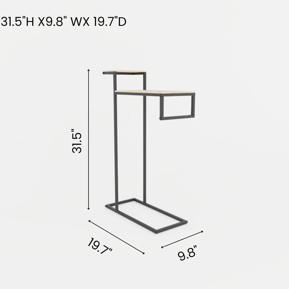 Modern Towel Holder, Industrial Bathroom Organizer