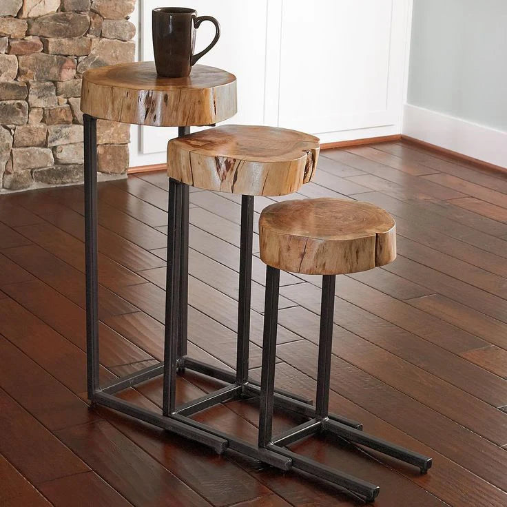 Live Edge Nested Tables Set of 3
